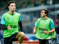 Federico Chiesa of Liverpool FC looks on during the UEFA Champions League 2024/25 League Phase MD1 match between AC Milan and Liverpool FC a...