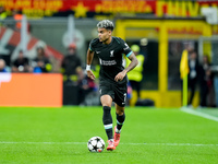 Luis Diaz of Liverpool FC during the UEFA Champions League 2024/25 League Phase MD1 match between AC Milan and Liverpool FC at Stadio San Si...