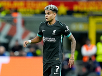 Luis Diaz of Liverpool FC during the UEFA Champions League 2024/25 League Phase MD1 match between AC Milan and Liverpool FC at Stadio San Si...