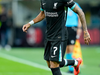 Luis Diaz of Liverpool FC during the UEFA Champions League 2024/25 League Phase MD1 match between AC Milan and Liverpool FC at Stadio San Si...