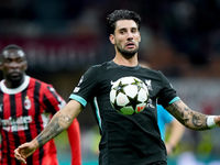 Dominik Szoboszlai of Liverpool FC during the UEFA Champions League 2024/25 League Phase MD1 match between AC Milan and Liverpool FC at Stad...