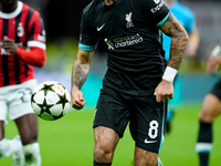 Dominik Szoboszlai of Liverpool FC during the UEFA Champions League 2024/25 League Phase MD1 match between AC Milan and Liverpool FC at Stad...