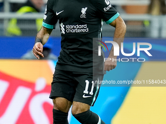 Mohamed Salah of Liverpool FC during the UEFA Champions League 2024/25 League Phase MD1 match between AC Milan and Liverpool FC at Stadio Sa...