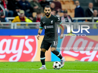 Mohamed Salah of Liverpool FC during the UEFA Champions League 2024/25 League Phase MD1 match between AC Milan and Liverpool FC at Stadio Sa...