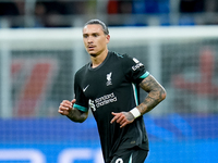 Darwin Nunez of Liverpool FC looks on during the UEFA Champions League 2024/25 League Phase MD1 match between AC Milan and Liverpool FC at S...