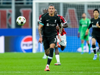 Darwin Nunez of Liverpool FC during the UEFA Champions League 2024/25 League Phase MD1 match between AC Milan and Liverpool FC at Stadio San...