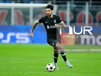 Dominik Szoboszlai of Liverpool FC during the UEFA Champions League 2024/25 League Phase MD1 match between AC Milan and Liverpool FC at Stad...