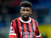 Emerson Royal of AC Milan looks on during the UEFA Champions League 2024/25 League Phase MD1 match between AC Milan and Liverpool FC at Stad...