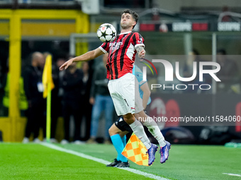 Christian Pulisic of AC Milan during the UEFA Champions League 2024/25 League Phase MD1 match between AC Milan and Liverpool FC at Stadio Sa...