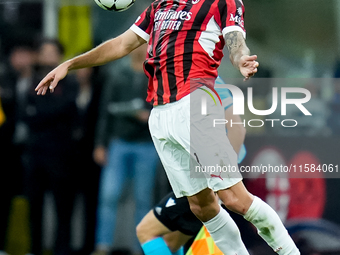 Christian Pulisic of AC Milan during the UEFA Champions League 2024/25 League Phase MD1 match between AC Milan and Liverpool FC at Stadio Sa...