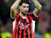 Dominik Szoboszlai of Liverpool FC applauds during the UEFA Champions League 2024/25 League Phase MD1 match between AC Milan and Liverpool F...