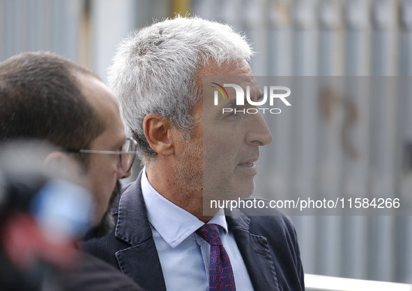 Dario Mirri  at the Barbera Stadium which host the funeral chapel for Toto Schillaci, who dies this morning at the Civico hospital in Palerm...