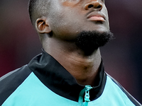 Ibrahima Konate' of Liverpool FC looks on during the UEFA Champions League 2024/25 League Phase MD1 match between AC Milan and Liverpool FC...