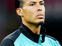 Virgil van Dijk of Liverpool FC looks on during the UEFA Champions League 2024/25 League Phase MD1 match between AC Milan and Liverpool FC a...