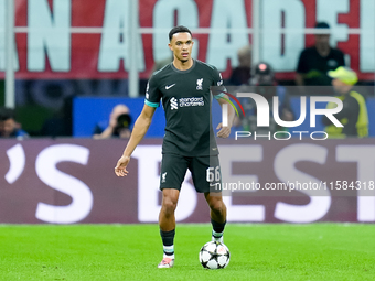 Trent Alexander-Arnold of Liverpool FC during the UEFA Champions League 2024/25 League Phase MD1 match between AC Milan and Liverpool FC at...