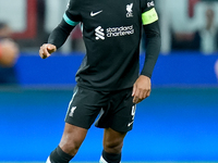 Virgil van Dijk of Liverpool FC during the UEFA Champions League 2024/25 League Phase MD1 match between AC Milan and Liverpool FC at Stadio...