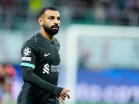 Mohamed Salah of Liverpool FC looks on during the UEFA Champions League 2024/25 League Phase MD1 match between AC Milan and Liverpool FC at...