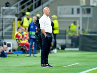 Arne Slot head coach of Liverpool FC looks on during the UEFA Champions League 2024/25 League Phase MD1 match between AC Milan and Liverpool...