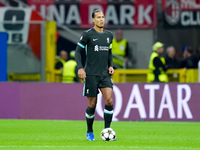 Virgil van Dijk of Liverpool FC during the UEFA Champions League 2024/25 League Phase MD1 match between AC Milan and Liverpool FC at Stadio...