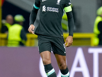 Virgil van Dijk of Liverpool FC during the UEFA Champions League 2024/25 League Phase MD1 match between AC Milan and Liverpool FC at Stadio...