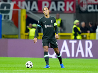 Virgil van Dijk of Liverpool FC during the UEFA Champions League 2024/25 League Phase MD1 match between AC Milan and Liverpool FC at Stadio...