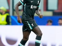 Ibrahima Konate' of Liverpool FC during the UEFA Champions League 2024/25 League Phase MD1 match between AC Milan and Liverpool FC at Stadio...