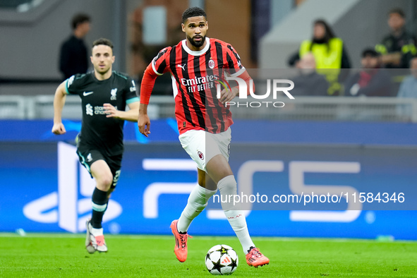 Ruben Loftus-Cheek of AC Milan during the UEFA Champions League 2024/25 League Phase MD1 match between AC Milan and Liverpool FC at Stadio S...