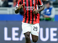 Youssouf Fofana of AC Milan looks on during the UEFA Champions League 2024/25 League Phase MD1 match between AC Milan and Liverpool FC at St...