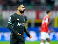 Mohamed Salah of Liverpool FC looks on during the UEFA Champions League 2024/25 League Phase MD1 match between AC Milan and Liverpool FC at...