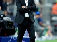 Paulo Fonseca head coach of AC Milan looks on during the UEFA Champions League 2024/25 League Phase MD1 match between AC Milan and Liverpool...