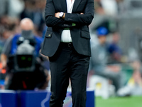 Paulo Fonseca head coach of AC Milan looks on during the UEFA Champions League 2024/25 League Phase MD1 match between AC Milan and Liverpool...