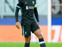 Virgil van Dijk of Liverpool FC during the UEFA Champions League 2024/25 League Phase MD1 match between AC Milan and Liverpool FC at Stadio...