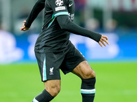 Mohamed Salah of Liverpool FC during the UEFA Champions League 2024/25 League Phase MD1 match between AC Milan and Liverpool FC at Stadio Sa...