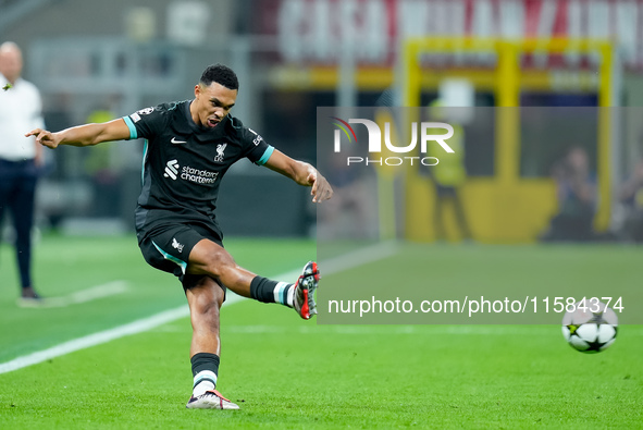 Trent Alexander-Arnold of Liverpool FC during the UEFA Champions League 2024/25 League Phase MD1 match between AC Milan and Liverpool FC at...