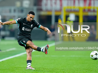 Trent Alexander-Arnold of Liverpool FC during the UEFA Champions League 2024/25 League Phase MD1 match between AC Milan and Liverpool FC at...