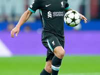 Alexis Mac Allister of Liverpool FC during the UEFA Champions League 2024/25 League Phase MD1 match between AC Milan and Liverpool FC at Sta...