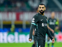 Mohamed Salah of Liverpool FC looks on during the UEFA Champions League 2024/25 League Phase MD1 match between AC Milan and Liverpool FC at...