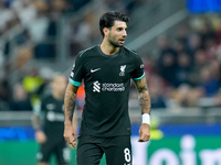 Dominik Szoboszlai of Liverpool FC looks on during the UEFA Champions League 2024/25 League Phase MD1 match between AC Milan and Liverpool F...