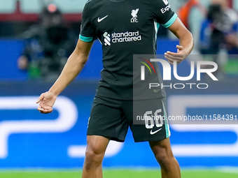 Trent Alexander-Arnold of Liverpool FC during the UEFA Champions League 2024/25 League Phase MD1 match between AC Milan and Liverpool FC at...