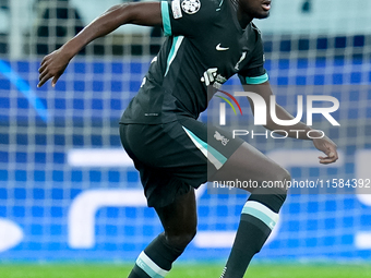 Ibrahima Konate' of Liverpool FC during the UEFA Champions League 2024/25 League Phase MD1 match between AC Milan and Liverpool FC at Stadio...