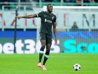 Ibrahima Konate' of Liverpool FC during the UEFA Champions League 2024/25 League Phase MD1 match between AC Milan and Liverpool FC at Stadio...