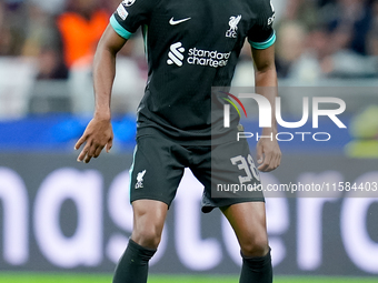 Ryan Gravenberch of Liverpool FC during the UEFA Champions League 2024/25 League Phase MD1 match between AC Milan and Liverpool FC at Stadio...