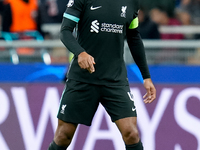 Virgil van Dijk of Liverpool FC during the UEFA Champions League 2024/25 League Phase MD1 match between AC Milan and Liverpool FC at Stadio...