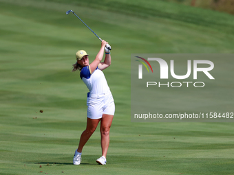 GAINESVILLE, VIRGINIA - SEPTEMBER 15: during the final round of the Solheim Cup at Robert Trent Jones Golf Club on Sunday, September 15, 202...