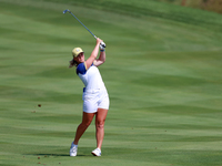 GAINESVILLE, VIRGINIA - SEPTEMBER 15: during the final round of the Solheim Cup at Robert Trent Jones Golf Club on Sunday, September 15, 202...