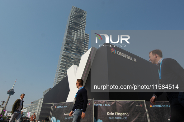 General view of Media Park on the opening day of Deutsche Telekom's Digital X event in Cologne, Germany, on September 18, 2024. 