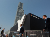 General view of Media Park on the opening day of Deutsche Telekom's Digital X event in Cologne, Germany, on September 18, 2024. (