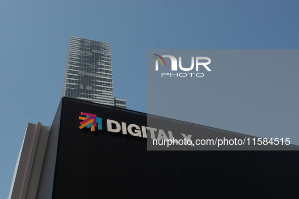 General view of Media Park on the opening day of Deutsche Telekom's Digital X event in Cologne, Germany, on September 18, 2024. 