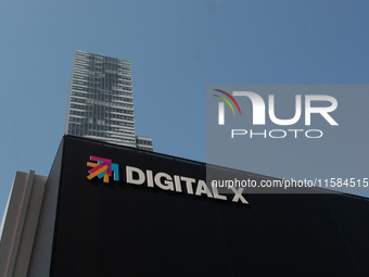 General view of Media Park on the opening day of Deutsche Telekom's Digital X event in Cologne, Germany, on September 18, 2024. (