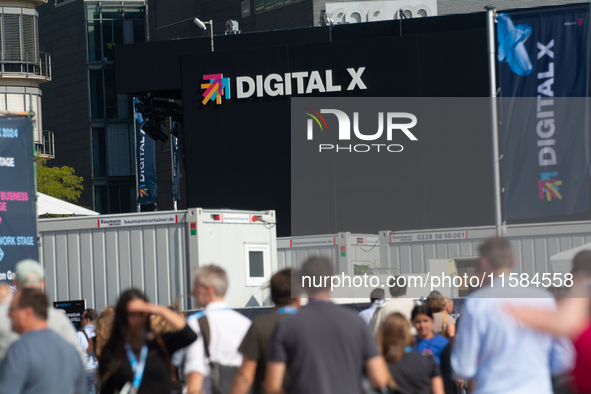 General view of Media Park on the opening day of Deutsche Telekom's Digital X event in Cologne, Germany, on September 18, 2024. 